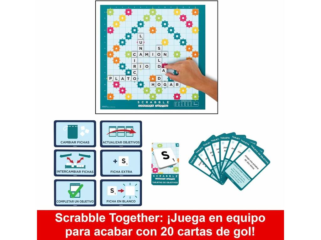 Scrabble originale spagnolo di Mattel HXV99