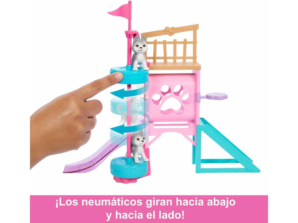Barbie Stacie Al Rescate Parque De Entrenamiento Para Cachorros de Mattel HRM10