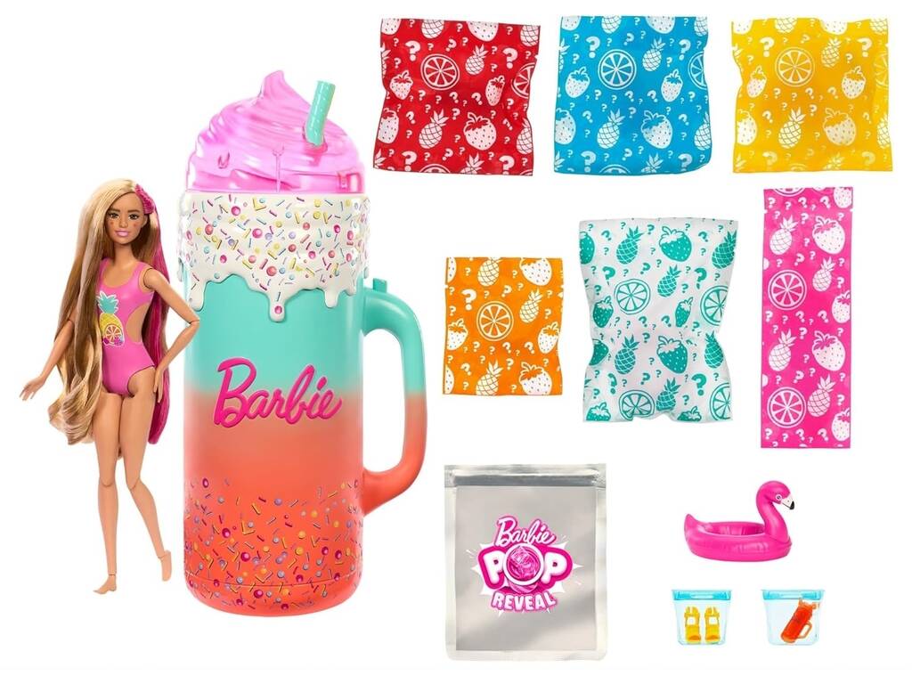 Barbie Pop! Reveal Puppe Fruit Series Smoothie Tropical Matte HRK57