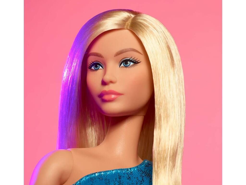 Barbie Signature Looks Pelo Rubio con Vestido Azul Mattel HRM15
