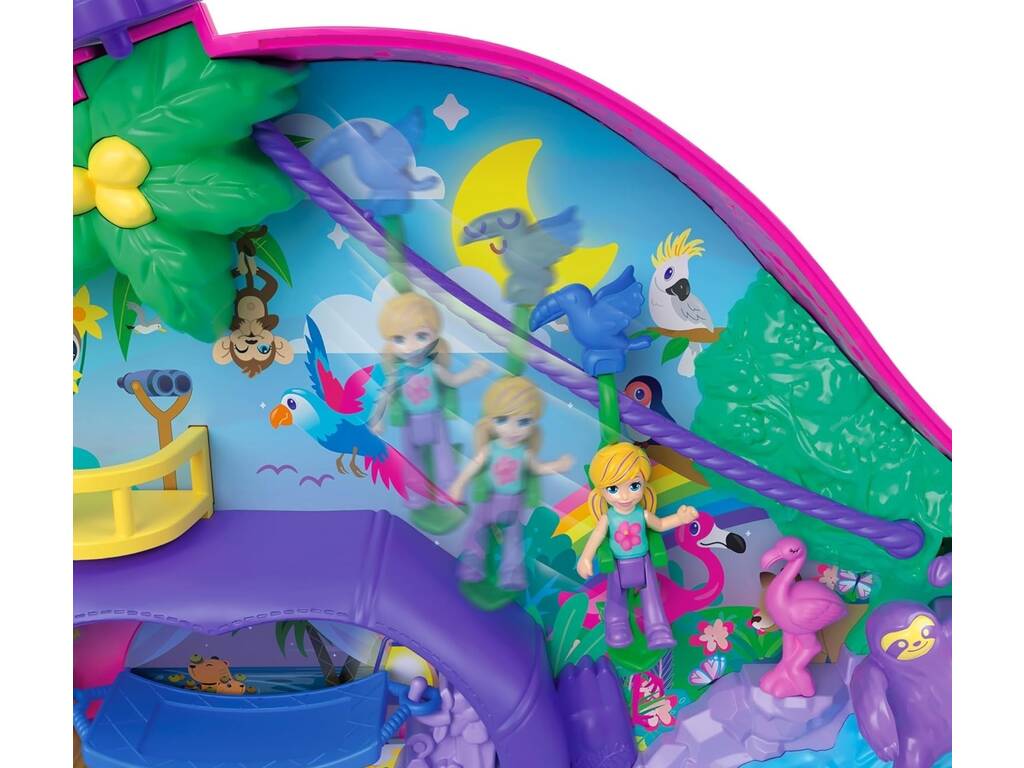 Polly Pocket Cofre Família De Preguiçosos 2 Em 1 de Mattel HRD40