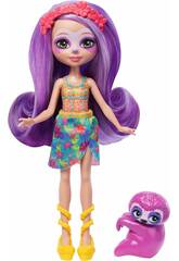 Enchantimals Sunshine Island Sloth Purple Mattel HRX82