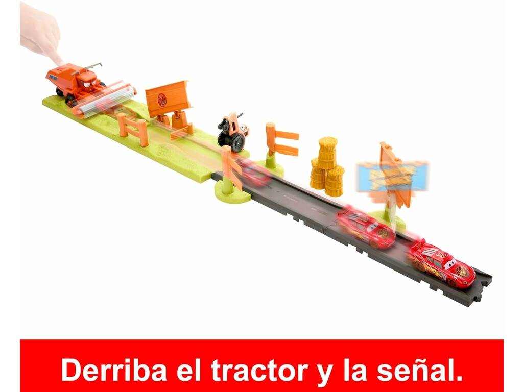 Cars Pista Macchine da Fuga di Frank Mattel HRX48