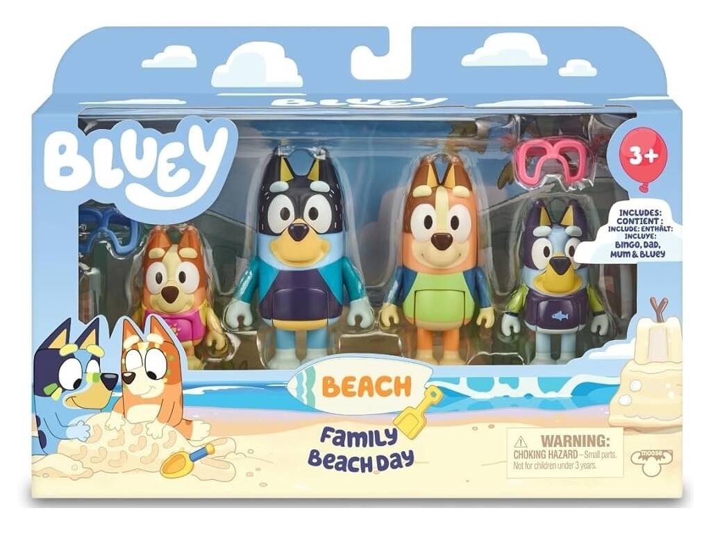 Bluey Pack 4 Figure Famosa BLY63000