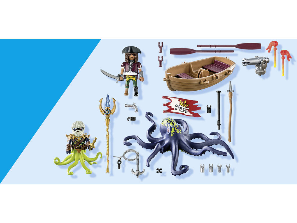 Playmobil Pirates et poulpe géant 71419