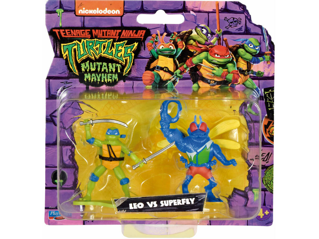 Tortugas Ninja Pack Mini 2 Figuras Famosa TU828000