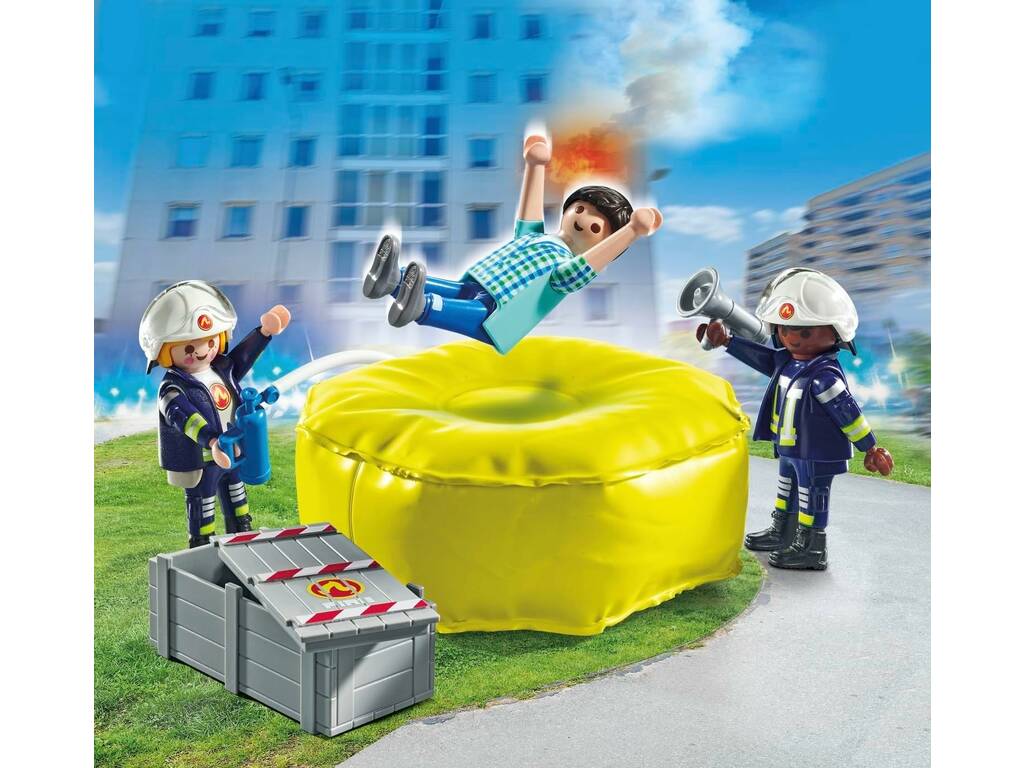 Playmobil Action Heroes Feuerwehrleute mit Matte 71465