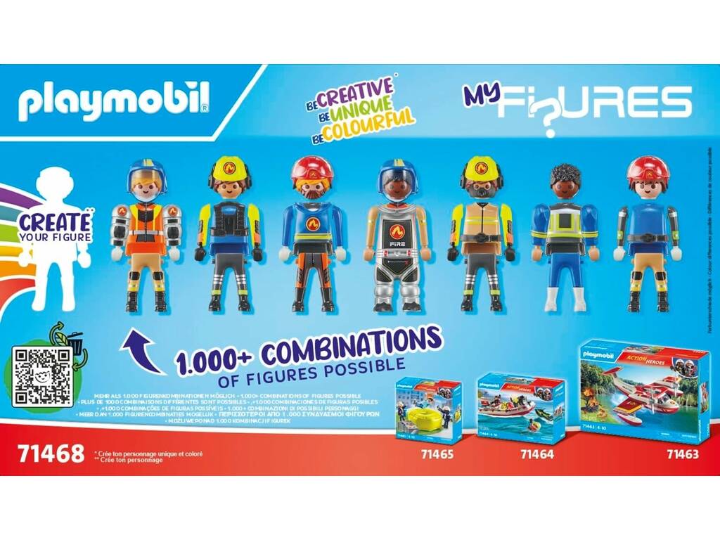 Playmobil Action Heroes Mes Figures Pompiers 71468
