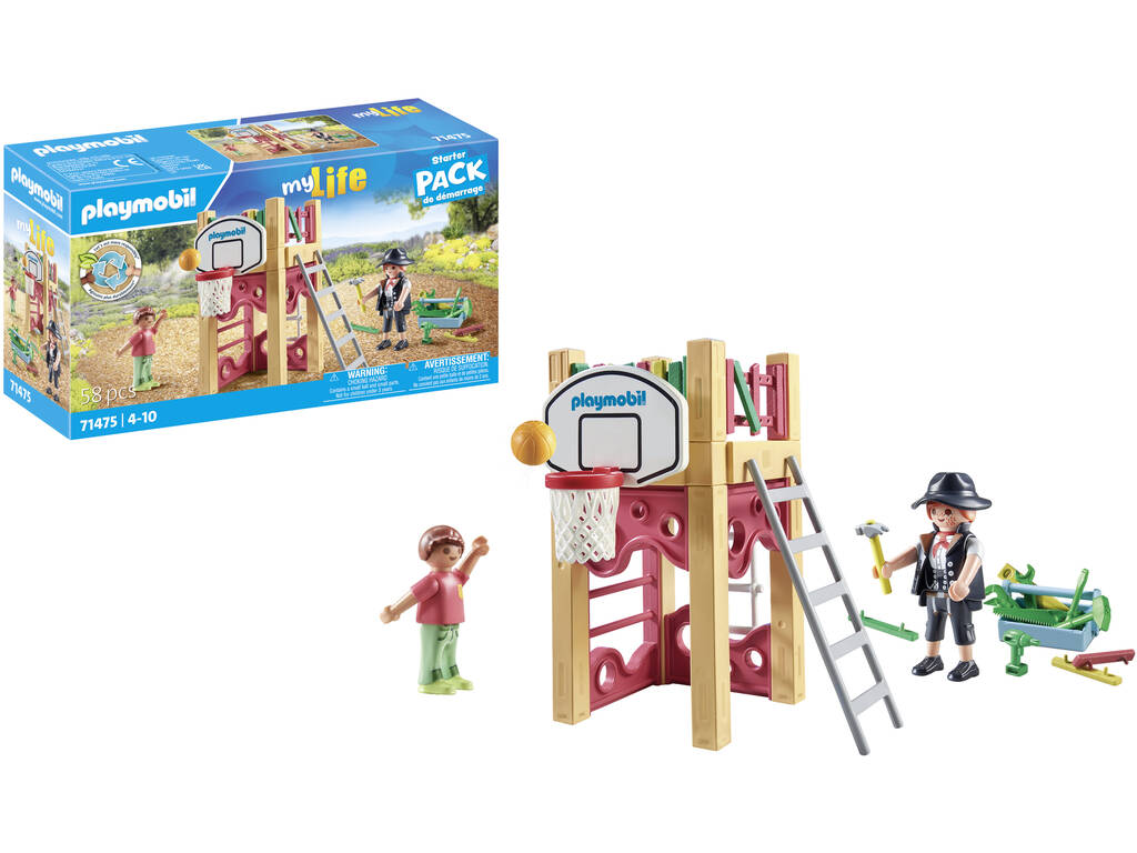 Playmobil My Life Carpinteira com Torre de Jogos 71475