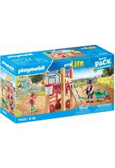 Playmobil My Life Carpintera con Torre de Juegos 71475