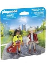 Playmobil Duopack Paramdico com Doente 71506