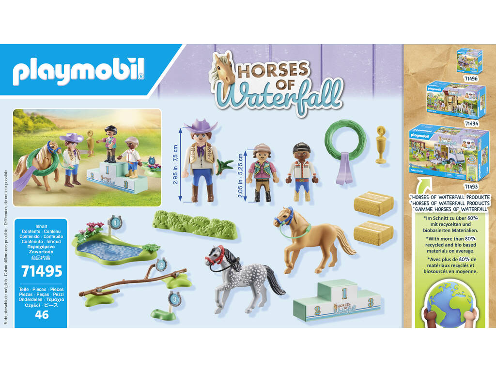 Playmobil Chevaux de la cascade Tournoi de poneys 71495