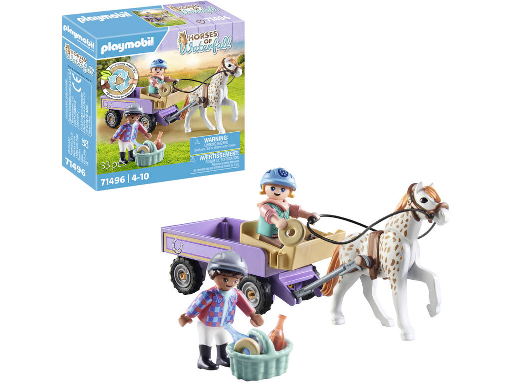 Playmobil Horses of Waterfall Carrozza con Pony 71496