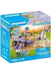 Playmobil Horses of Waterfall Carruaje con Poni 71496
