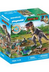 Playmobil Dinos T-Rex y Rastreador 71524