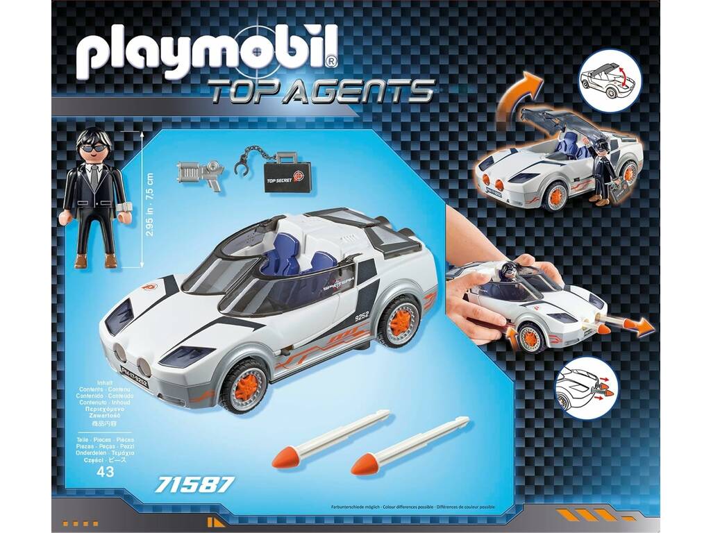 Playmobil Top Agents Geheimagent und Racer 71587