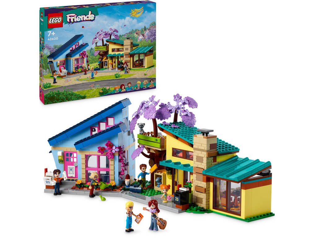 Lego Friends Casas Familiares de Olly y Paisley 42620