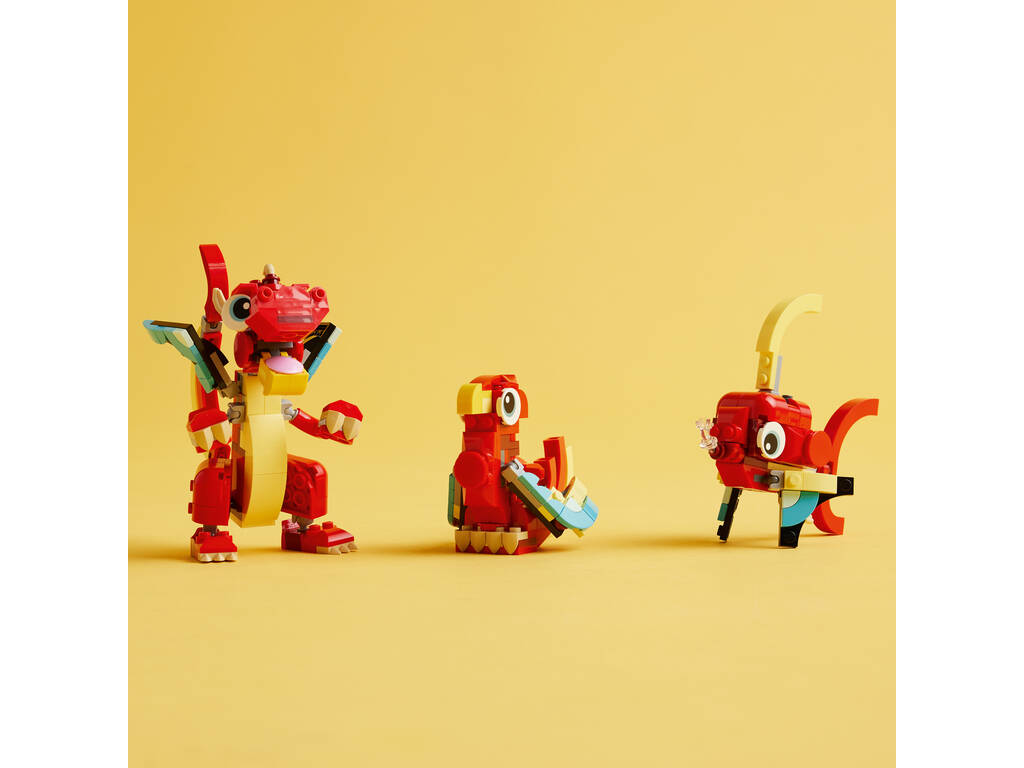 Lego Creator 3 en 1 Dragón Rojo 31145