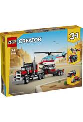 Lego Creator 3 en 1 Camion plate-forme avec hlicoptre 31146