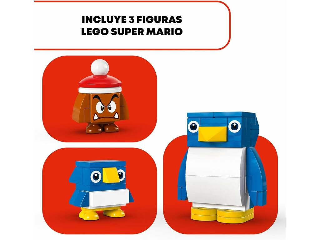 Lego Super Mario Set de Expansión Aventura en la Nieve de la Familia Pingüi 71430