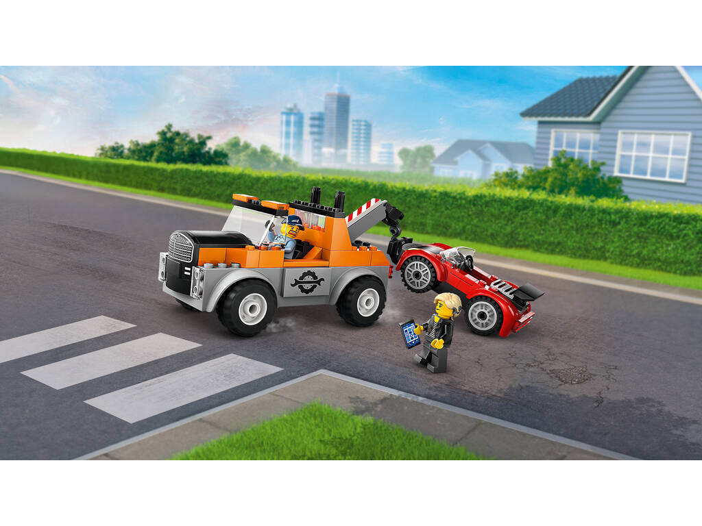 Dépanneuse Lego City et réparation de voitures de sport 60435