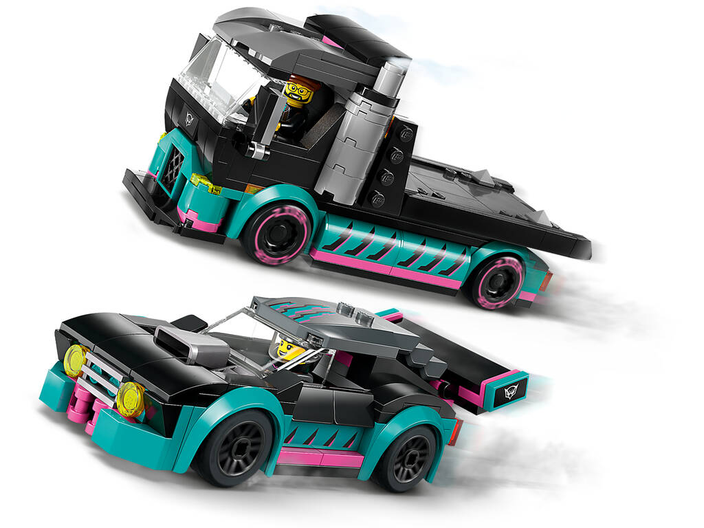 Lego City Coche de Carreras y Camión de Transporte 60406