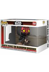 Funko Pop Star Wars Figura Darth Maul en Bloodfine Speeder con Cabeza Oscilante 76014