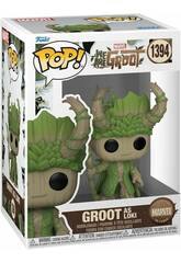 Funko Pop Marvel We Are Groot Figur Groot als Loki mit Wackelkopf 79517