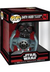 Funko Pop Star Wars Darth Vader com Cabea Oscilante Tie Advanced x1 Starfighter