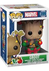 Funko Pop Marvel Figura Groot Navideo con Cabeza Oscilante 33982