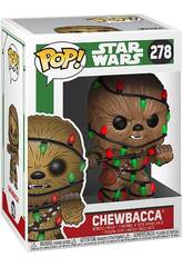 Funko Pop Star Wars Figura Chewbacca de Natal com Cabeça Oscilante