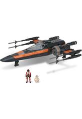 Star Wars Micro Galaxy Squadron T-70 X-Wing com Figura Poe Dameron e BB-8 Bizak 62610040