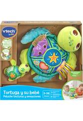 Tortue et bb en peluche Textures et sensations Eco Vtech 80-554822