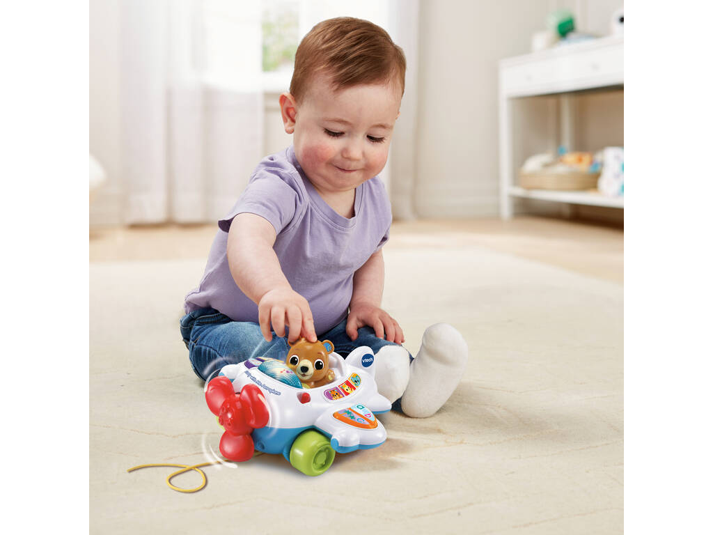 Avião Infantil de Arrastar Lolo Piloto de Vtech 80-567922