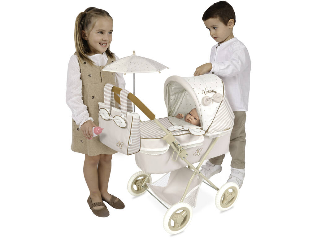 Coche de Muñeca Plegable con Sombrilla Verona DeCuevas 85078