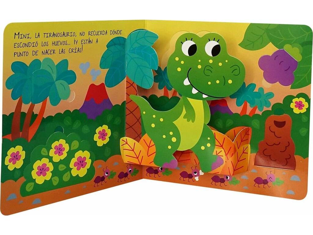 Livre Dépliez et découvrez les dinosaures avec des pop-ups et des rabats