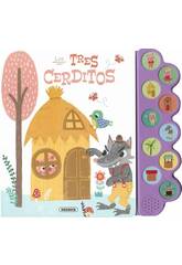 Livre coutez l'histoire des trois petits cochons avec les sons