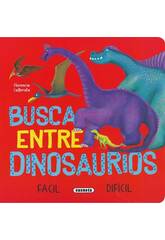 Livre de qute de dinosaures facile et difficile
