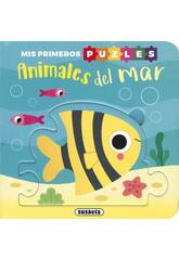 Livro Meus Primeiros Puzzles Animais do Mar