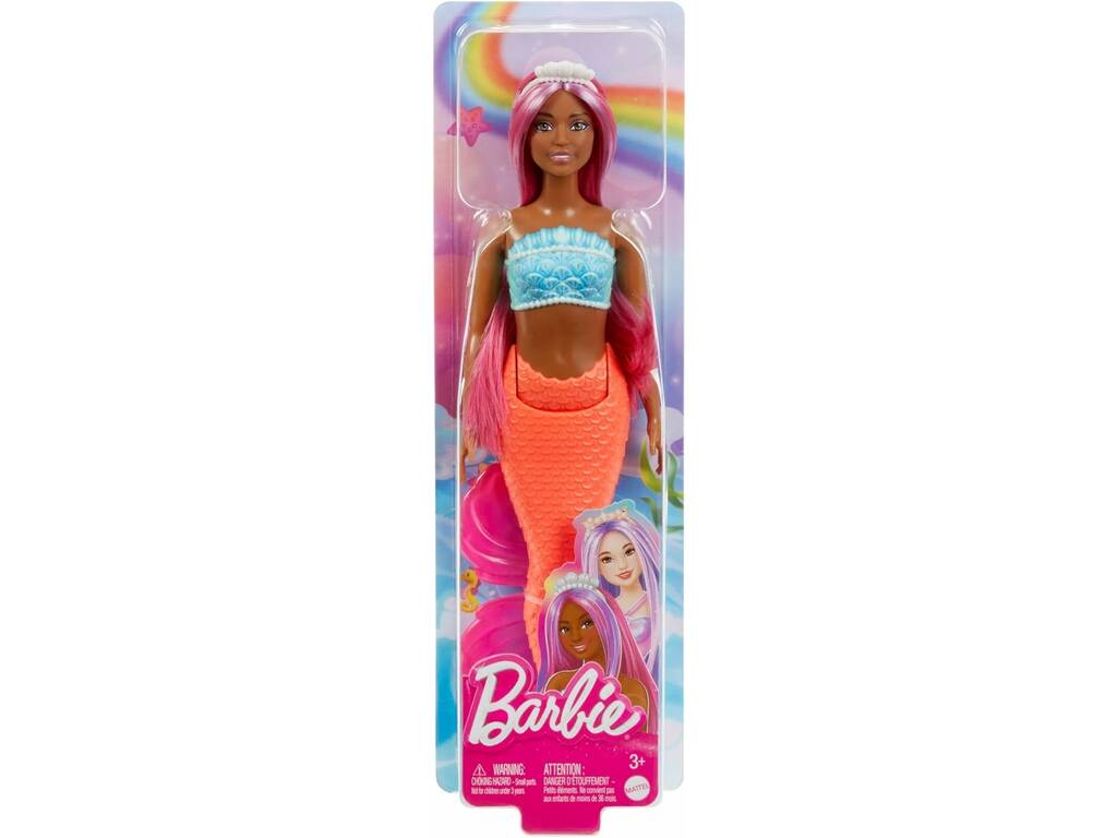 Barbie Meerjungfrau mit starrem Schwanz von Mattel HRR02