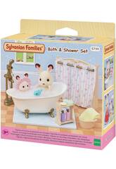 Sylvanian Families Set da bagno e doccia Epoch Para Imaginar 5739