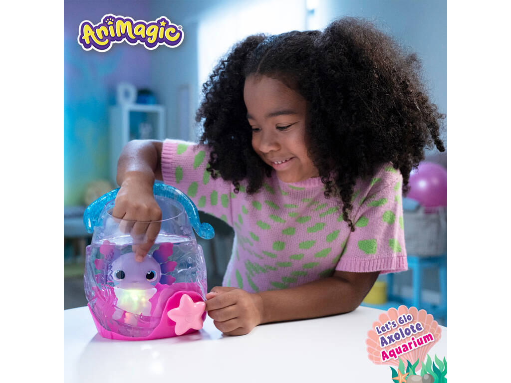 Animagic Aquarium Axolotl avec figurine Goliath 930943