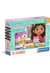 Puzzle Cubes 12 A Casa de Bonecas da Gabby Clementoni 41193