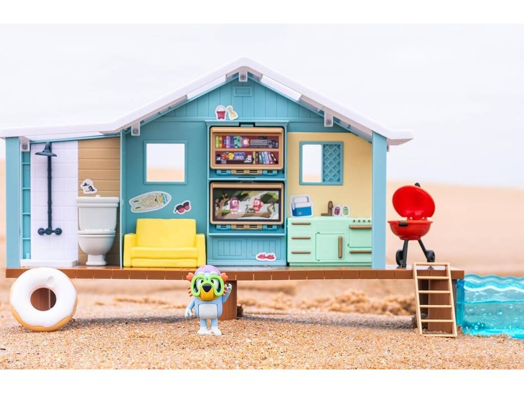 Bluey Capanna da spiaggia con figura Famosa BLY66000