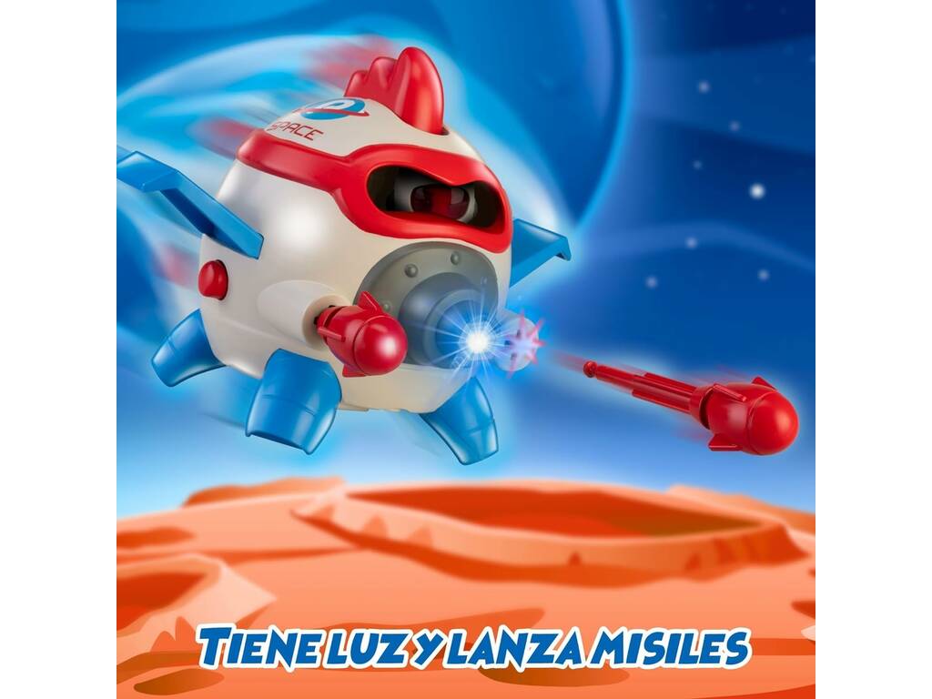 Pinypon Action Space Academy Figura e astronave con luce Famosa PNC53000