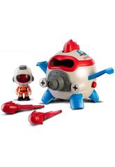 Pinypon Action Space Academy Figure et vaisseau spatial avec lumière Famosa PNC53000