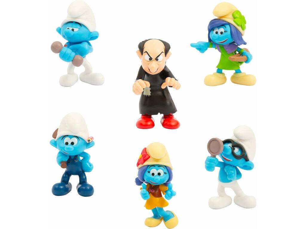 Smurfs Multipack de Coleção com 6 Figuras Famosa PUF14000