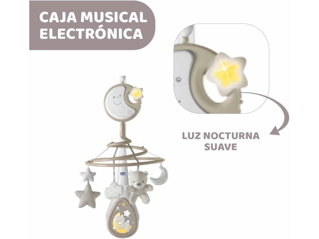 Mobile pour berceau Next2Dreams 3 en 1 avec lumière et sons