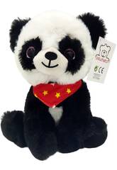 Peluche 20 cm Urso Panda com Lenço