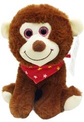 Peluche 20 cm Macaco com Leno